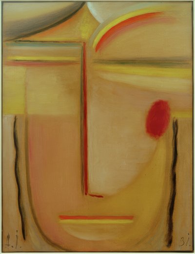 Testa Astratta: Oro e Rosa da Alexej von Jawlensky